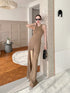SIRINNN Sleeveless Long Cross Lace BackJumpsuits